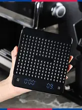 タッチスクリーン式電子コーヒースケール【充電式・タイマー機能付き】