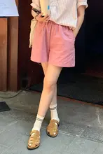 夏用高腰Aラインショートパンツ【ラクラク着用・水洗いコットン・フィット】