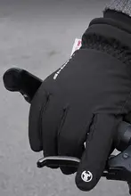 防寒仕様の冬用タッチスクリーン メンズ手袋【内側が起毛・自転車用・大きめサイズ】