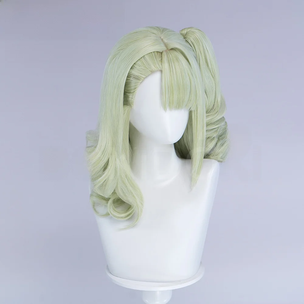 千夏コスプレ用ウィッグ：プールで水に濡れても安定するトップ分けポニーテールスタイル