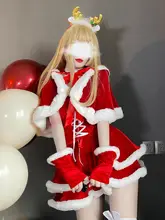 うさぎコスプレ女仆制服【華やかなパーティー用・クリスマス・新年衣装】（セットアップ対応）