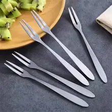 不锈钢製フルーツフォーク【ケーキやステーキ用・携帯便利・家庭用】