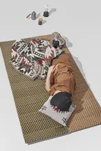 防潮機能付きアウトドアエッグカゴマット【テント用・折りたたみ式・2人用】