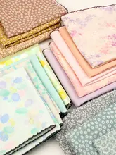 輸入コットンガーゼハンカチ【極上の柔らかさ・吸水性・赤ちゃん用・洗顔・通気性】
