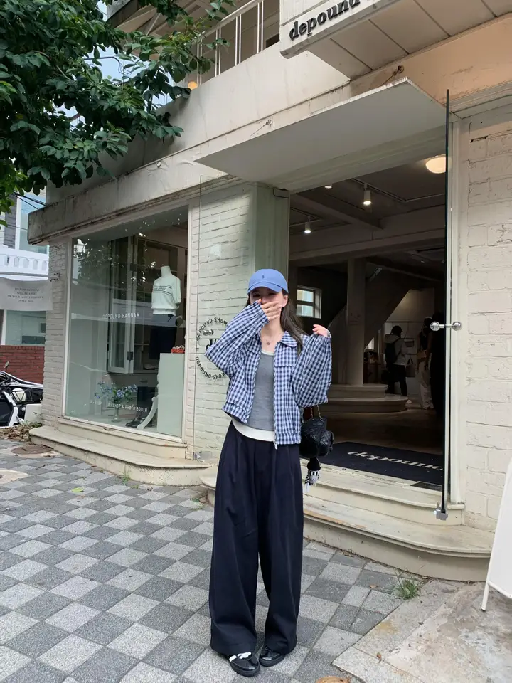 DAZAIGE 高密度テンセルコットン製ワイドレッグパンツ【秋用・フィット・無地】