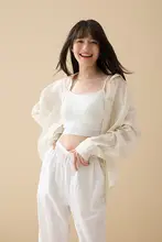 快適な着心地！ノンワイヤーインナーキャミソール【コットンモダール・美背デザイン・細ストラップ】（セットアップ対応）