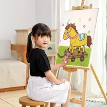 折りたたみ式 木製画架【アート展示用・数字油絵対応・三脚タイプ】