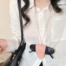 カラフルなネックストラップ付きレザー眼鏡クリップネックレス【春用・携帯性に優れたデザイン】
