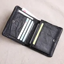 財布 メンズ 短財布 本革 牛革 縦型 パッチワーク ハンドメイド 柔らかい おしゃれ カジュアル