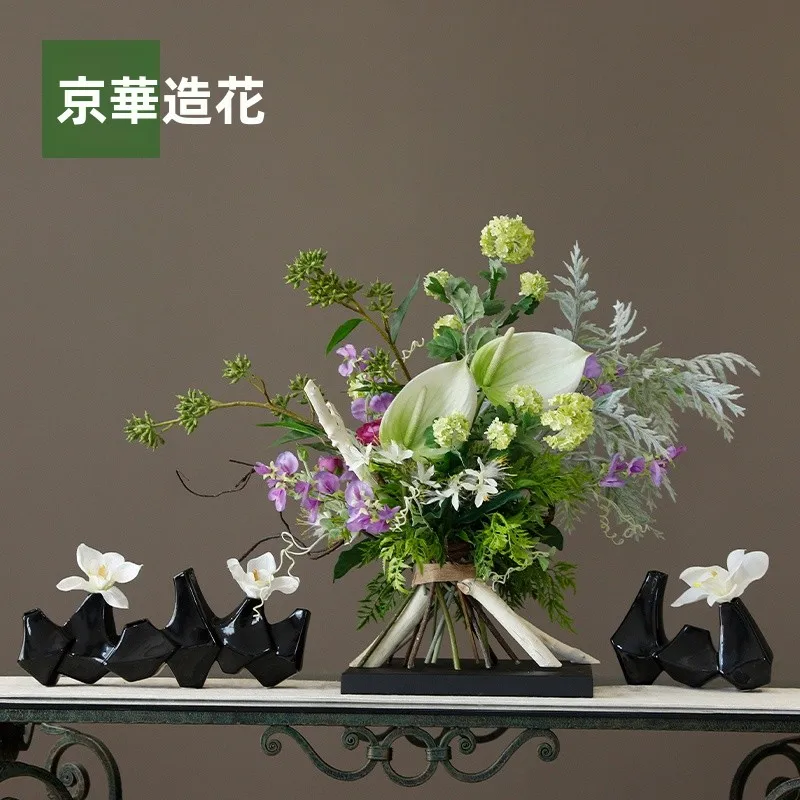 寄せ植え 室内向けの中華風人工観葉植物デスクフラワーアレンジメントセットの実用性と設置ガイド