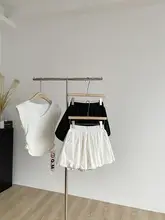 シンプル無地のウエストゴムショートパンツ【女性用・ハイウエスト・ワイドレッグ】（セットアップ対応）