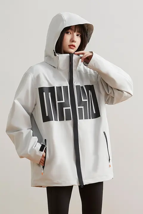 BODACHEL 男女兼用 防水フード付きジャケット【秋冬用・防風仕様・滑雪対応・ゆったりデザイン】（セットアップ対応）