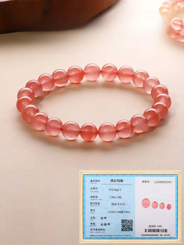 天然南紅瑪瑙手作りブレスレットのDIY作り方：チェリーレッドビーズで簡単なアクセサリーを完成
