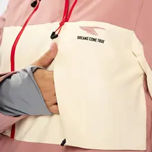 防水・冬用スノージャケット【中長丈・レディース・フード付き・寒冷地用】（セットアップ対応）