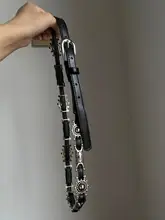 ヴィンテージ風彫刻デザインベルト【高級感・ファッション・カジュアルなデニム用アクセサリー】