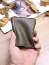 真皮製のハンドメイド名刺入れ【ヴィンテージ風・シンプルデザイン・大容量・マルチ機能】