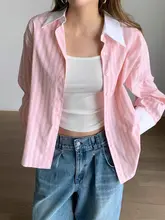 デザイン性に優れた配色ストライプ長袖シャツ【秋用・シングルボタンダウン】