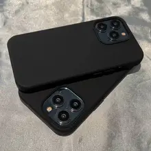 極上の柔らかさの液体シリコン製スマートフォンケース【iQOO対応・全包カバー・ブラック】