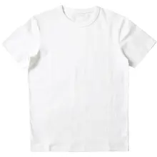 300g重厚コットン ホワイト短袖Tシャツ【無地・カーボン起毛・アメリカンヴィンテージ・ユニセックス】