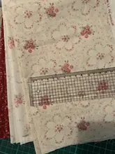 ローズ柄の布地【ハンドメイドDIY用・こども服作りに最適】