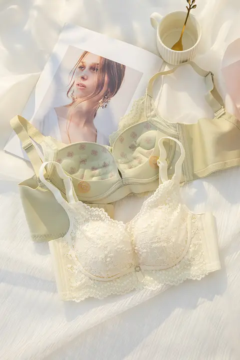 レース ブラジャー レディース ノワイヤー 吊り下げ防止 セクシー バスト補正 小胸 大きく見せる フルカップ 調整タイプ