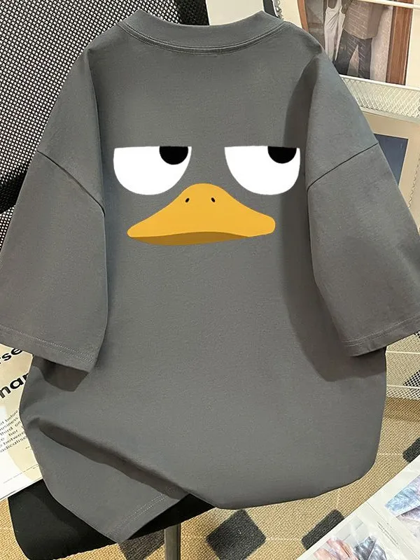 可愛い表情のコットン半袖Tシャツ：キャラクター印花と通気性の実証データ