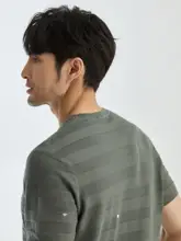 JSSD HOMME メンズ 夏用 蚕糸100% 半袖Tシャツ【クルーネック・ニットタイプ】