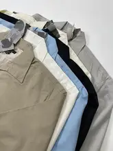 リネン素材のアメリカンクラシック風ビンテージ大きいサイズのラフなジップアップジャケット【春秋用・薄手・翻領デザイン】