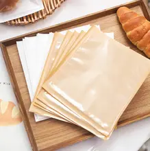食品用牛皮紙製 三角形透明包装袋【防油・クロワッサン・トーストサンドイッチ対応】