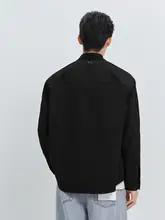 暗柄デザインのウエア 長袖シャツ【メンズ・ゆったりシルエット】