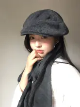 ニット帽 ビーニー ユニセックス ヴィンテージ レトロ 折り返しデザイン 小顔効果 着回し おしゃれ