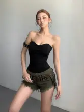 セクシーなフィット感のあるビスチェ【アメリカンスタイル・背中の骨組みデザイン】