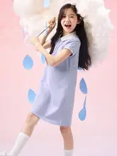 女児用ポロワンピース【学院風・カラーコンビネーション・夏用】（セットアップ対応）