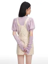 フラワープリントのキャミソールワンピース【軽やかさ・ビスチェタイプ・大人可愛い】
（セットアップ対応）