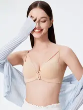 セクシーなヒョウ柄ブラジャー【ノーワイヤー・快適な着心地・透け感あり】（セットアップ対応）