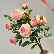 ローズデザインの造花【シンプルなインテリア装飾・リビングやダイニング用】