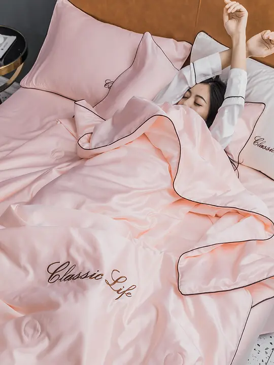 夏用洗濯可能なエアコンケット 涼感ケット 4点セット 冷感素材 シングル ダブル 天絲 薄手 ふとん