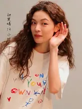 映画デザインの半袖Tシャツ【レディース・ゆったり・綿素材】（セットアップ対応）