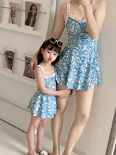 新しい親子水着母と娘の肉をカバーする洋風ワンピーススカート