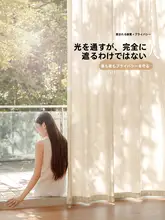 半遮光ガーゼカーテン 透光性・不透明性 シャニール ジャカード