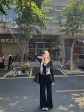 美しいデザインの長袖Tシャツ【フィット感重視・韓国風・春用】（セットアップ対応）