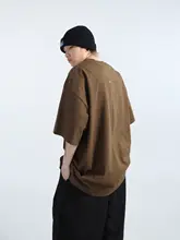 オーバーサイズ 半袖Tシャツ【ユニセックス・光沢のある水洗いコットン・ラウンドネック】