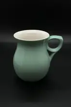 330ml 大郁香カップ【春緑・グレー・香り楽しむコーヒーカップ】