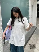 可愛らしいリボンデザインのビッグTシャツ【カジュアル・  高品質】