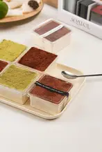 使い捨て透明容器 【ティラミス・ムース・デザート用・四角いデザイン】
