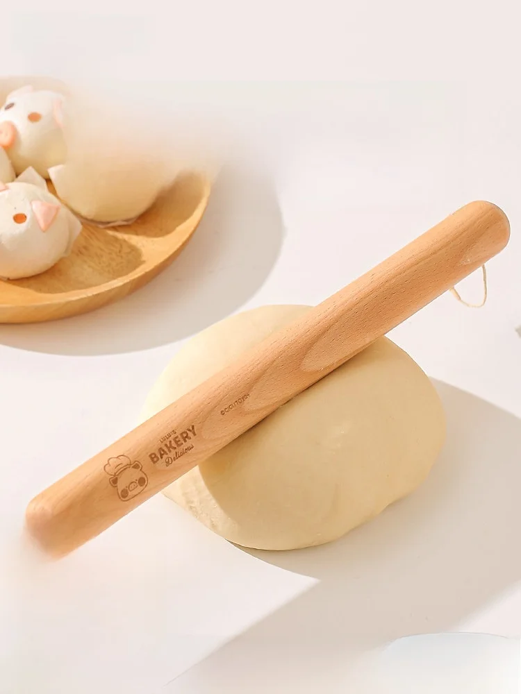 川島屋＆lulu豚 コラボ 木製家庭用麺棒3点セット：こむろあみの実用性と使い分けのガイド