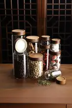 食品グレードのガラス密閉容器【茶葉・キッチン用・多用途・湿気防止】