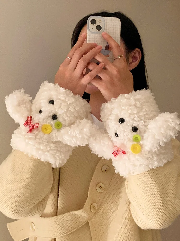 可愛い犬デザインのアームカバー：汚れに強いオフィス用の実用性とファッション性