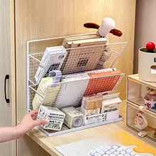 二段ベッド用 本棚 ベッドサイドラック 学生寮 枕元 収納 本 教科書 タブレット 小物