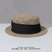 おしゃれな平頂礼帽【夏用・ショートブリム・麦わら編み・ユニセックス】